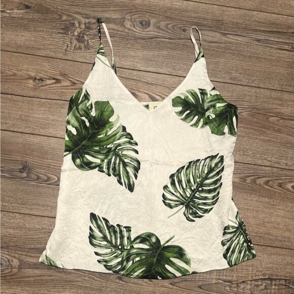 L’agence silk palm tree summer tank top xxs -xs - Picture 1 of 3